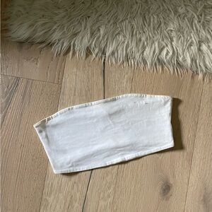 White crop tube top women. Size medium.